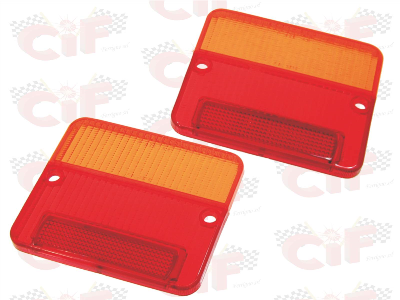 Coppia plastiche gemme stop posteriori Piaggio Ape 50 elestart car P3 POKER