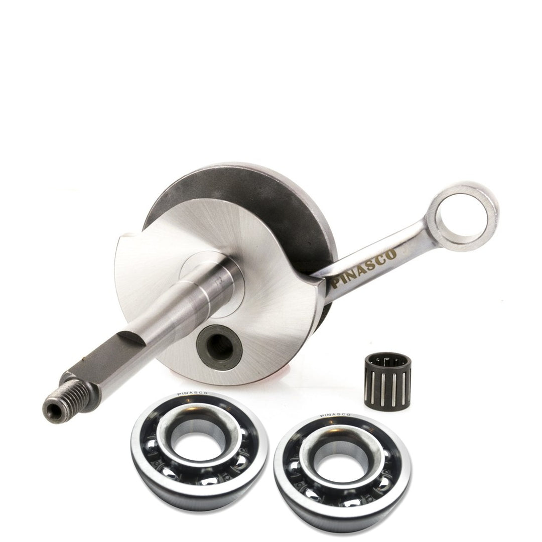 Kit albero motore Pinasco anticipato spinotto 12 con cuscinetti Piaggio Ciao SI Bravo