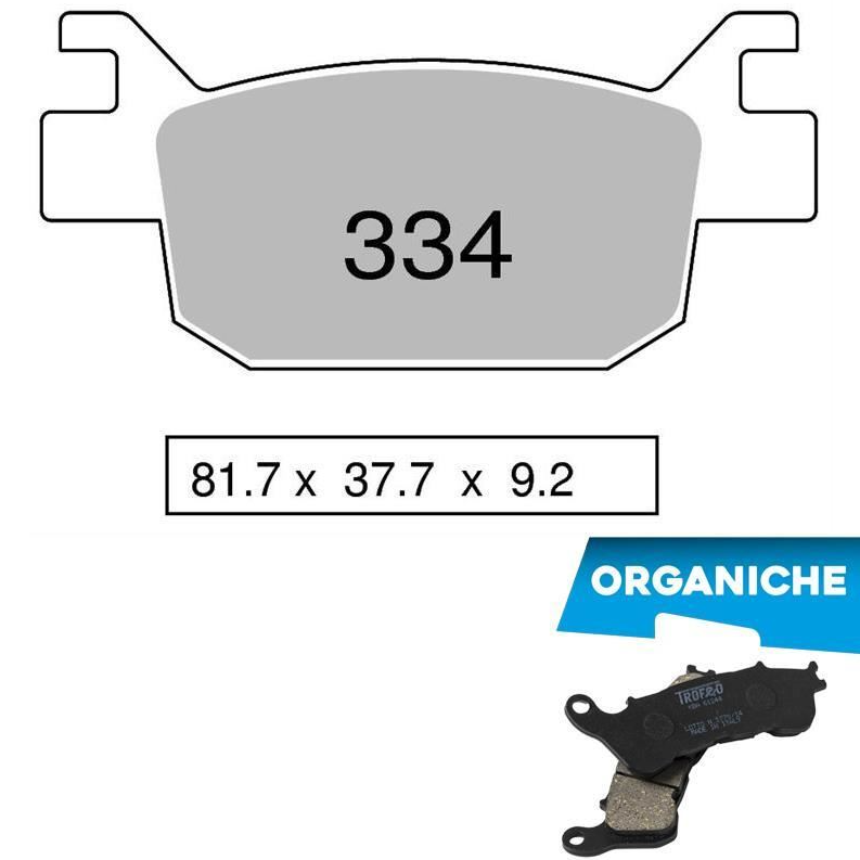Coppia pastiglie freno posteriori Trofeo per Honda SH FORZA 125 150 300