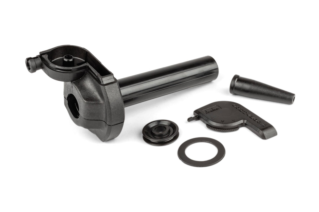 Comando gas rapido nero Domino senza manopole Vespa Ciclomotori Scooter Moto 22mm