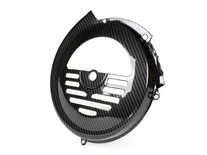 Coprivolante Ergocar 38 Cm In Fibra Di Carbonio E Pelle, Antiscivolo E Traspirante, Universale 37-38 Cm, Per Tutte Le Stagioni