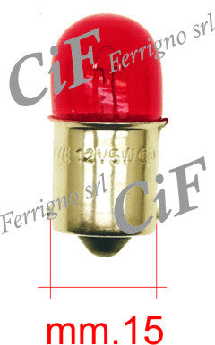 Lampada posizione posteriore rossa 12Volt 5Watt