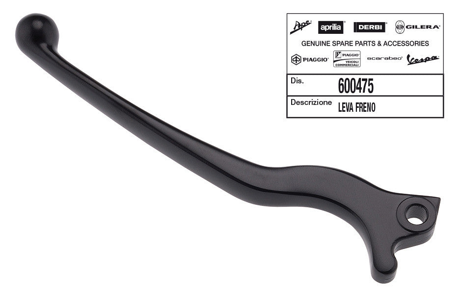 Leva freno nera destra/sinistra originale Aprilia - Gilera - Piaggio
