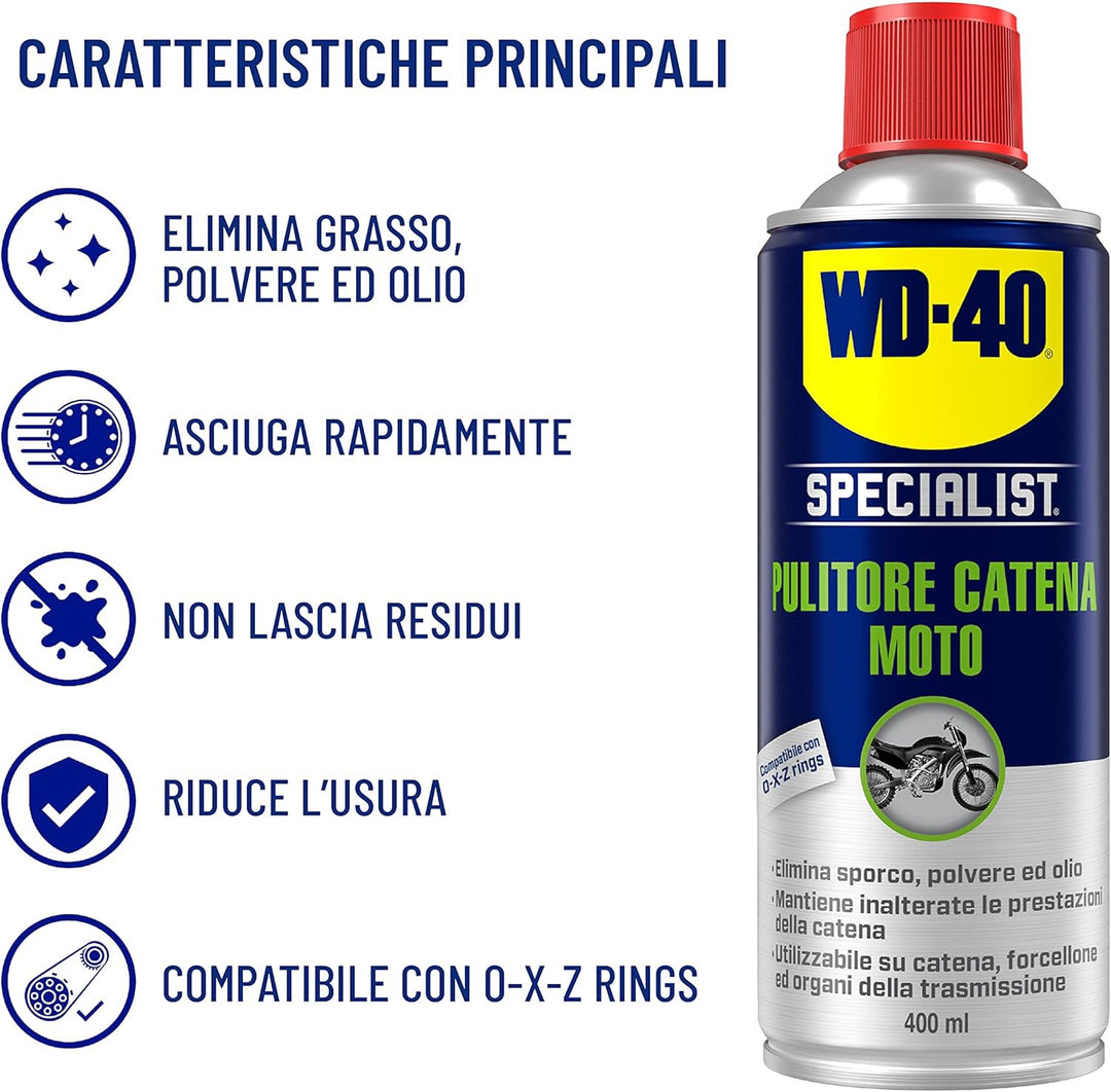 Pulitore catena moto specialist WD-40 400ml