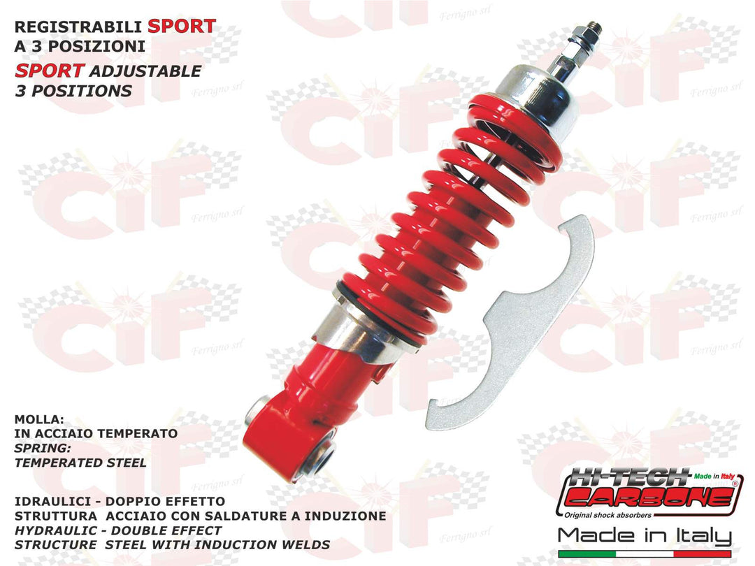 Ammortizzatore anteriore rosso regolabile Vespa 50 Special L N R PK ET3