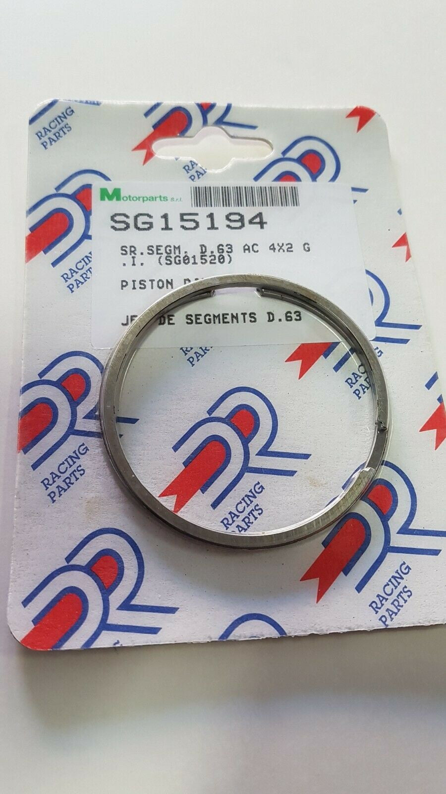 Segmenti per pistone DR 177cc diametro 63mm Vespa PE PX ARCOBALENO LML