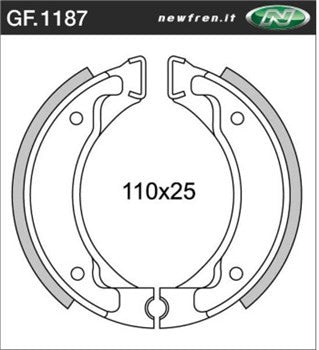Coppia ganasce freno Newfren Yamaha 50