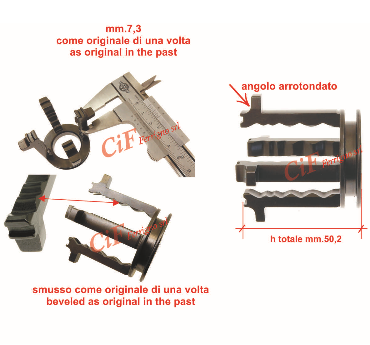 Crocera cambio 50.2mm Vespa 50 Special 125 ET3 PK - APE 50