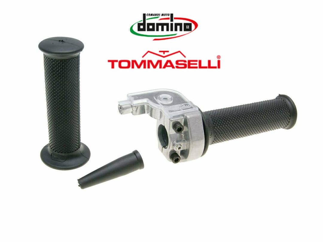 Comando Gas Rapido Tommaselli universale con manopole Vespa - Scooter - Moto - Ciclomotori