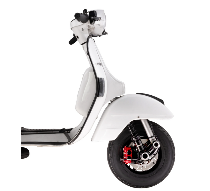 Kit freno a disco anteriore SIP PERFORMANCE RADIAL Classic NT con perno Ø 20mm pinza rossa Vespa PK 50 125 XL PX 125 150 MY T5