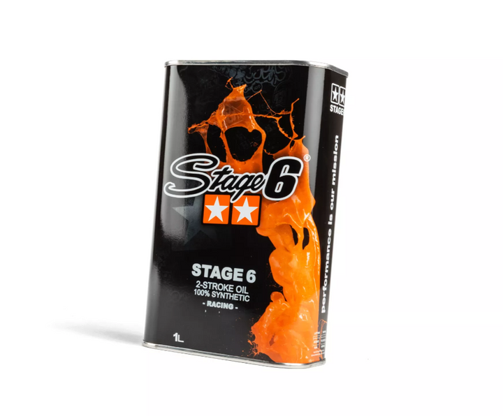 Olio miscela Stage 6 100% sintetico per motori 2 tempi (FLACONE DA 1 LITRO)