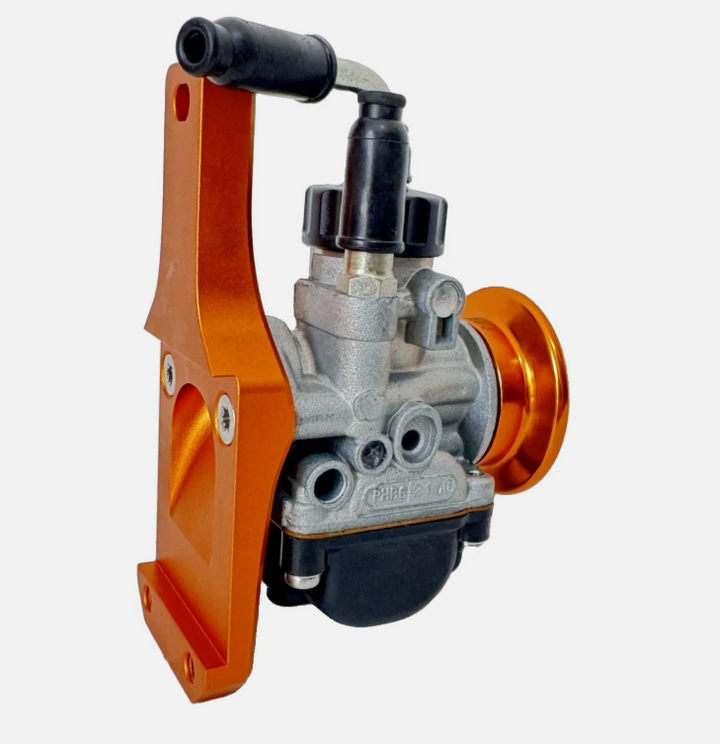 Kit carburatore Dellorto PHBG 21 AD + filtro + collettore MC PROPARTS oro Piaggio Ciao Si Bravo con carter Malossi MP ONE