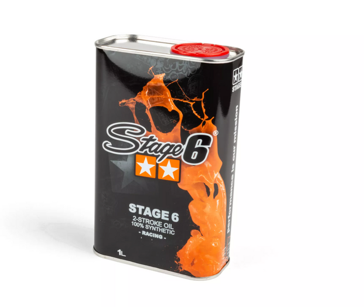 Olio miscela Stage 6 100% sintetico per motori 2 tempi (FLACONE DA 1 LITRO)
