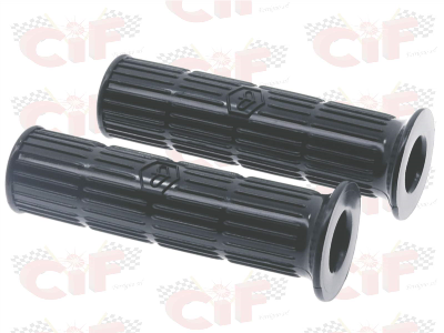 Coppia manopole nere Piaggio Vespa PE PX 125 150 200 TS Sprint Rally