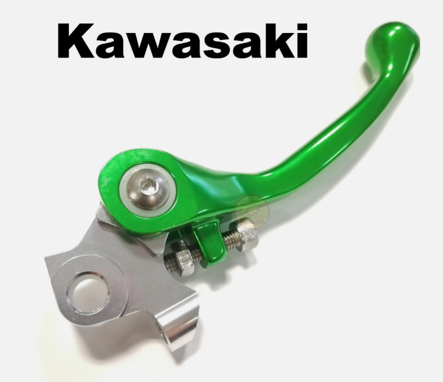 Leva snodata freno anteriore destra verde Kawasaki 250 450 KX F 2013-2016