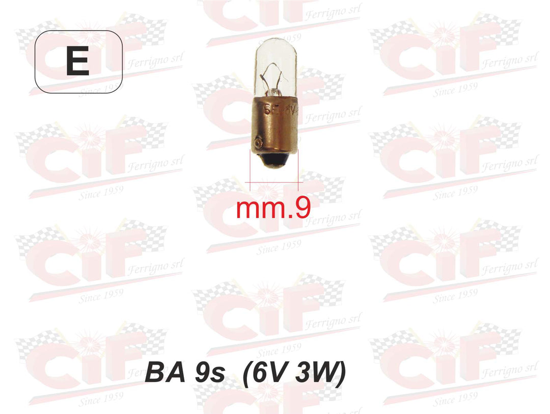 Lampada 6 Volt 3 Watt Vespa VNA VNB PK S