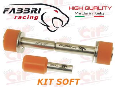 Kit silent block Soft arancio Fabbri Vespa 50 Special L N R PK 125 ET3 PRIMAVERA (PER CARTER PIAGGIO)