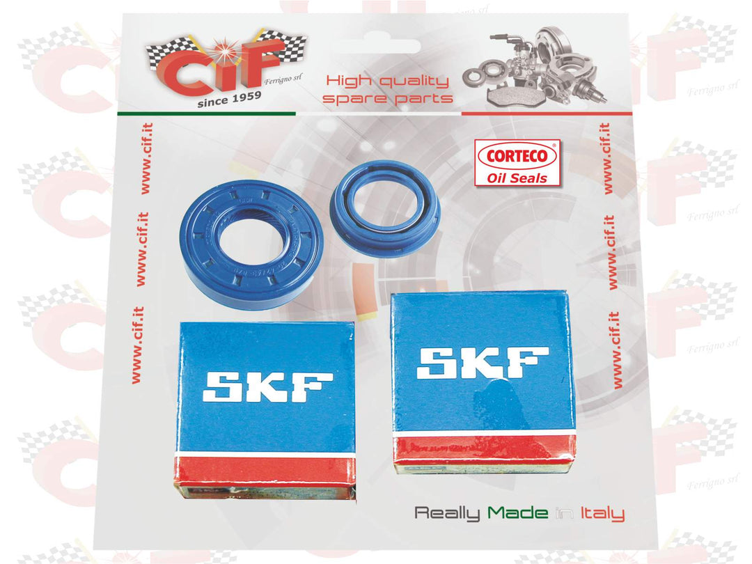 Kit cuscinetti SKF C4 e paraoli corteco per scooter Minarelli orizzontale/verticale