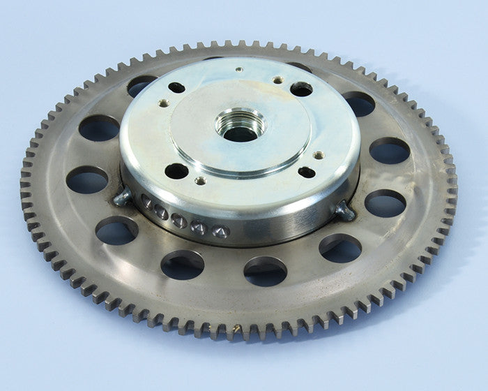 Volano con corona dentata per kit accensione elettronica Polini Vespa / Ape 50 con avviamento elettrico