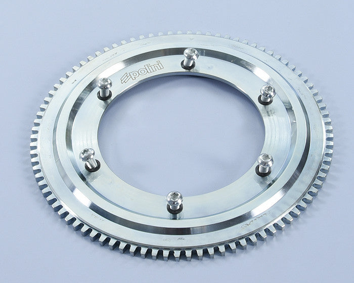Corona volano dentata Polini per kit accensione elettronica Piaggio Ape / Vespa con avviamento elettrico