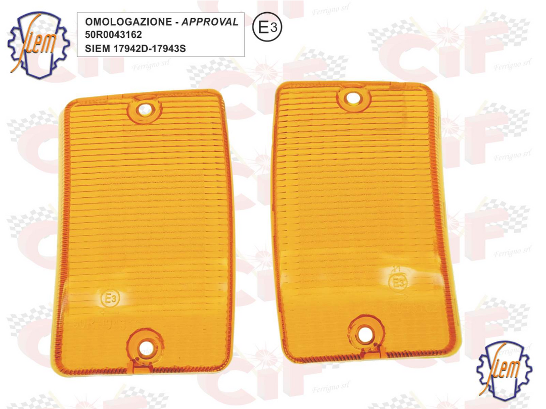 Coppia plastiche gemme frecce anteriori originali Siem Vespa PK XL RUSH N HP FL 50 125