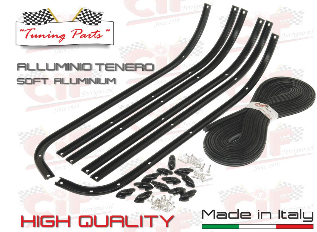 Kit strisce pedana nere Vespa Sprint Rally GT GTR TS 125 150 180 200