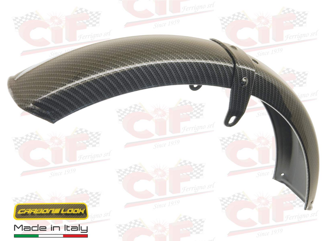Parafango anteriore carboon look Piaggio Ciao P PX PXV SC LUSSO ARCOBALENO R ERRE 2 50
