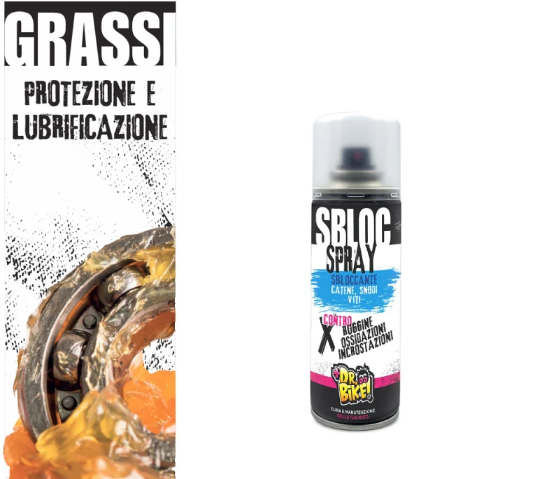 Sblock spray sbloccante catene, snodi, viti (BOMBOLETTA DA 200ml)