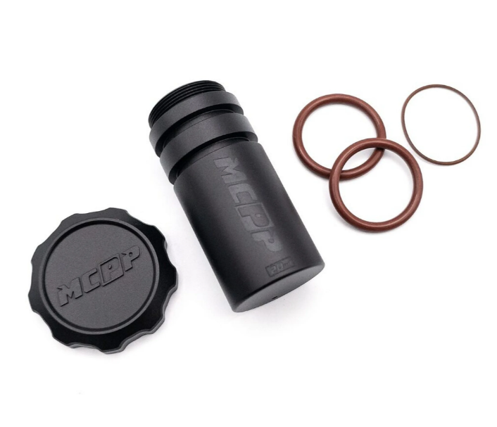Tappo serbatoio con mini contenitore olio MC PROPARTS MOTORSPORT V2 Piaggio Ciao Bravo