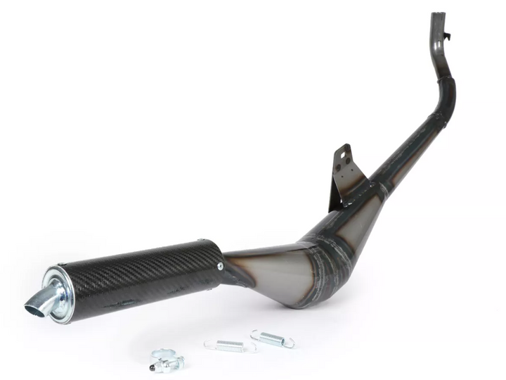 Marmitta scarico espansione Simonini con silenziatore in carbonio Piaggio Ciao Bravo 50 scarico da 22mm
