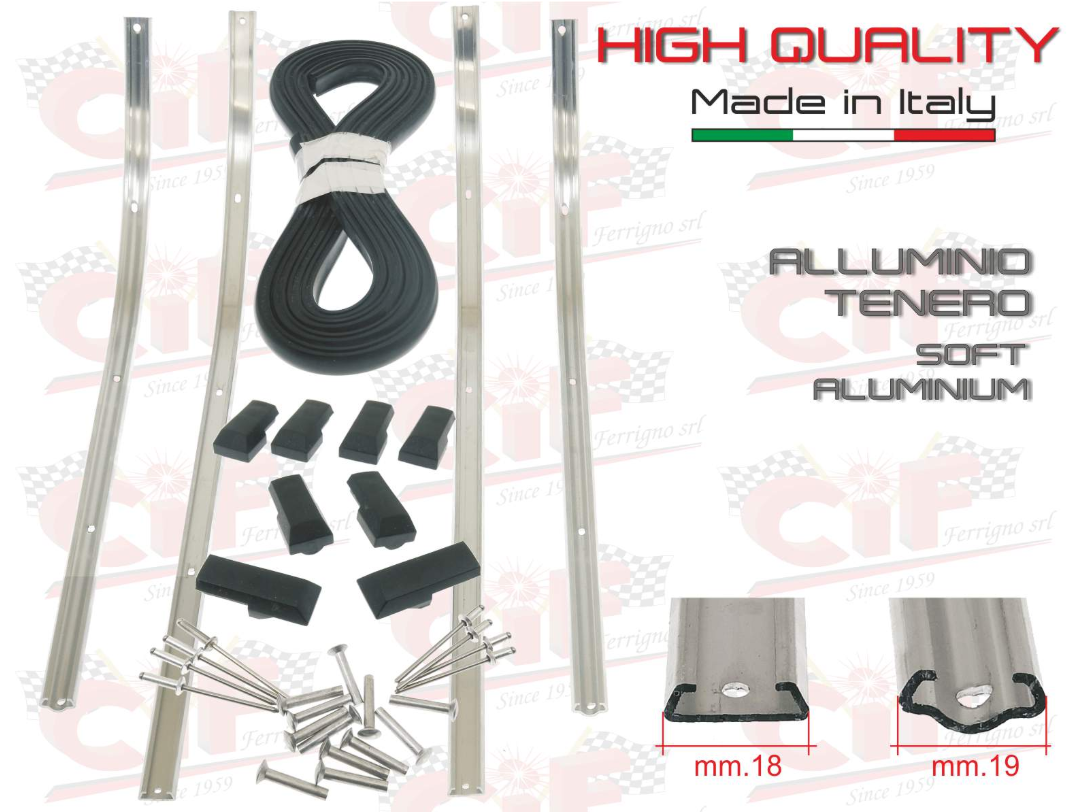 Kit strisce listelli pedana per Vespa PK 50 125 S ETS ELESTART LUSSO