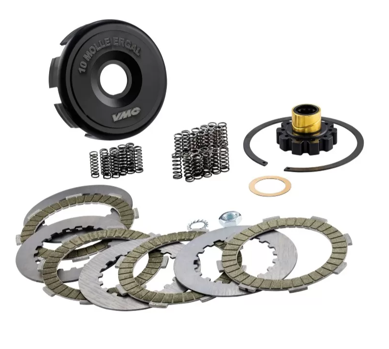 Frizione VMC 10 molle ERGAL calettata Vespa LargeFrame 125 150 200 (PIGNONE NON INCLUSO)