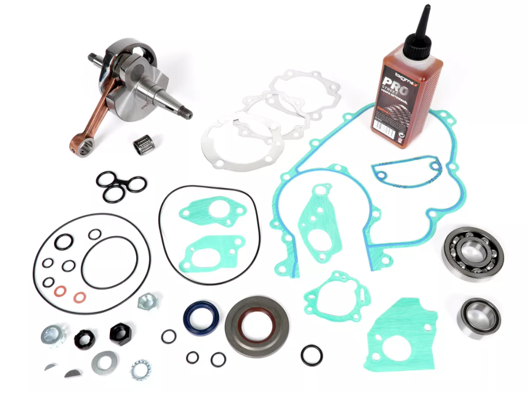 Kit albero motore BGM PRO corsa 57 + guarnizioni per revisione Vespa PE PX ARCOBALENO 200