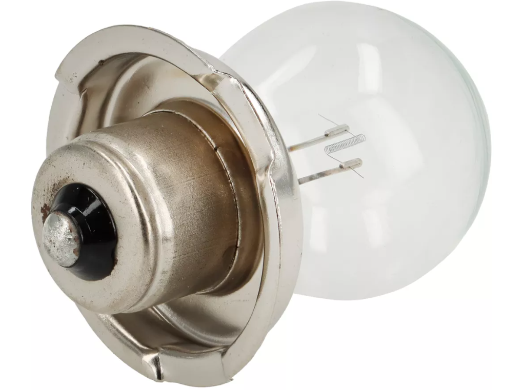 Lampada per faro fanale anteriore anabbagliante 6 Volt 15Watt Vespa 50 Ape Piaggio Ciao Si Bravo