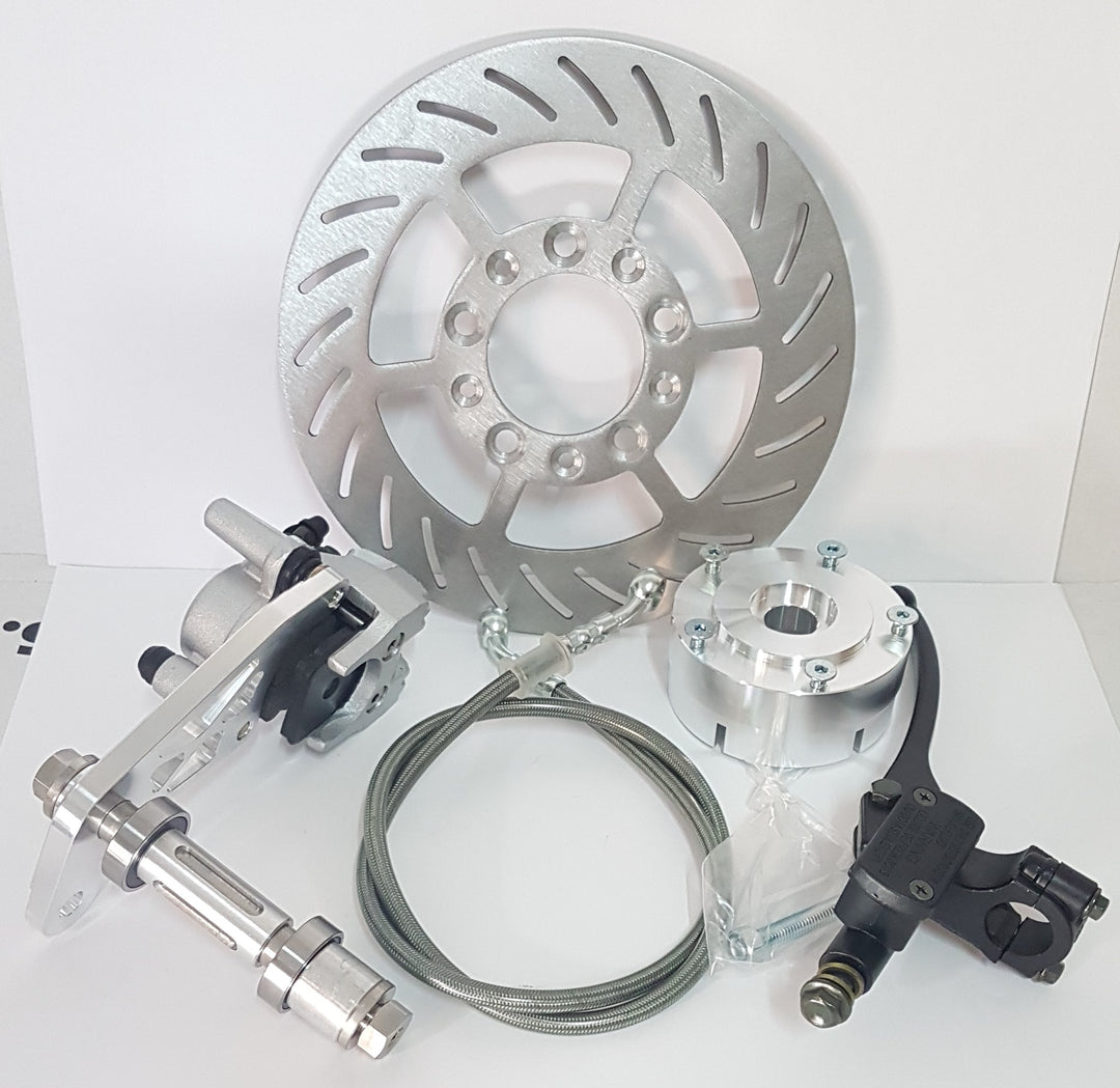 Kit freno a disco ruota anteriore per Piaggio Ciao con cerchi in lega 10 razze parallele