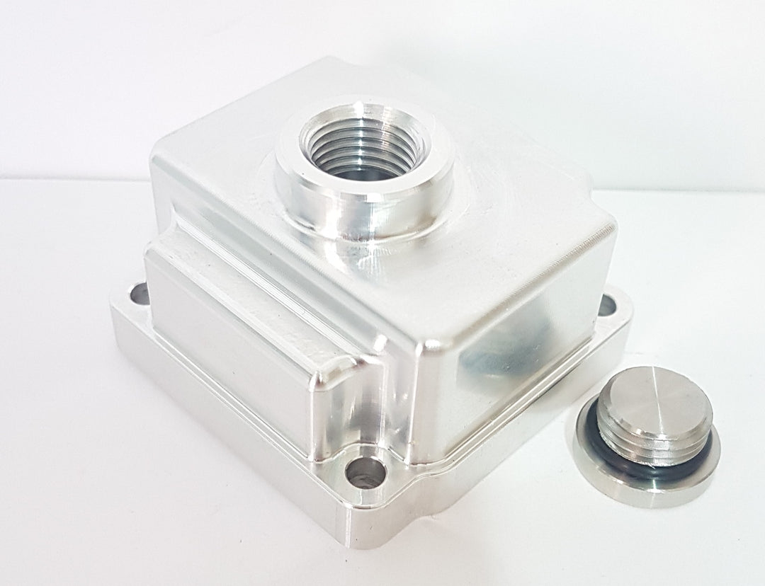 Vaschetta in alluminio con tappo per carburatore PHBG 19 21 (SENZA GUARNIZIONE)