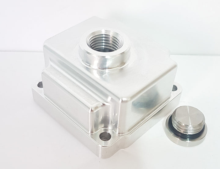 Vaschetta in alluminio con tappo per carburatore PHBG 19 21 (SENZA GUARNIZIONE)