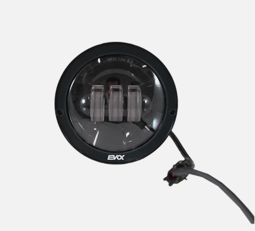 Faro faretto anteriore Evok Led con bordo nero Piaggio Si FL2 50