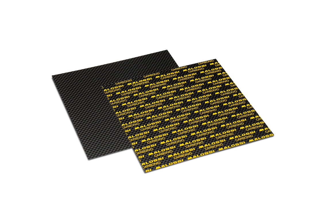 Coppia lastre lamelle 100x100mm in carbonio  - Spessore 0,40mm