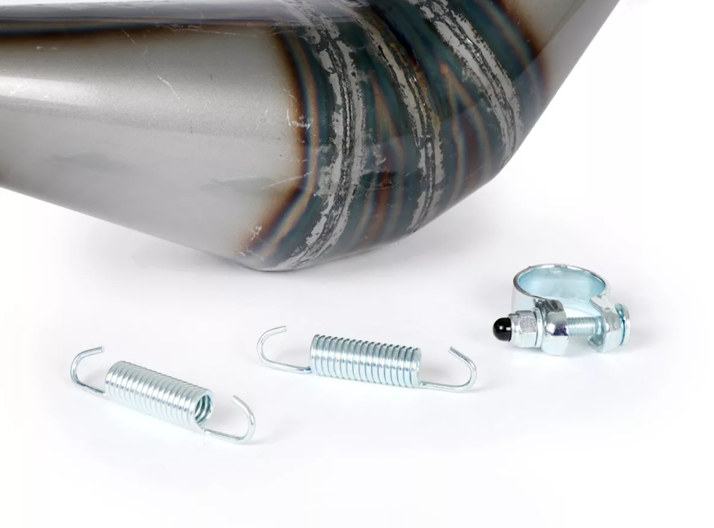 Marmitta scarico espansione Simonini con silenziatore in carbonio Piaggio Ciao Bravo 50 scarico da 22mm