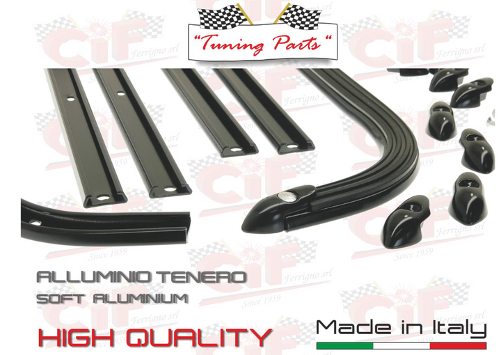 Kit strisce pedana nere Vespa Sprint Rally GT GTR TS 125 150 180 200