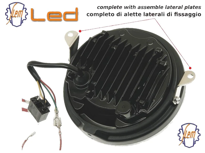 Faro fanale anteriore Siem a Led Vespa PE PX 125 150 200 1977-1983