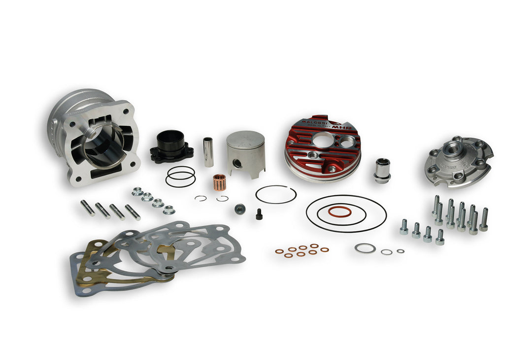 Kit gruppo termico cilindro Malossi MHR TEAM 7T testa rossa in alluminio d.52 94cc scooter Piaggio