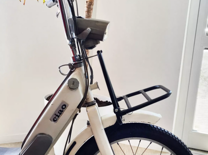 Portapacchi anteriore nero opaco ribaltabile Piaggio Ciao 50 PREORDINA