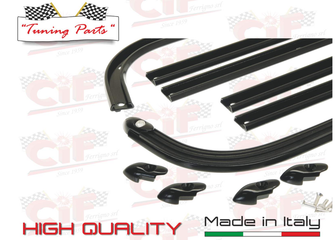 Kit strisce pedana nere Vespa Sprint Rally GT GTR TS 125 150 180 200