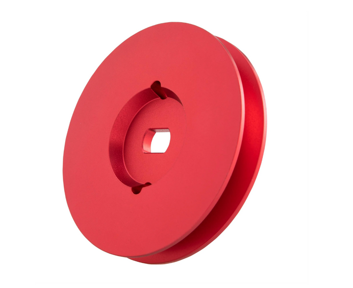 Puleggia Swing in alluminio CNC rosso anodizzato 94mm Piaggio Ciao Si Bravo