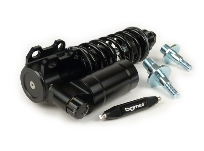Ammortizzatore anteriore nero regolabile BGM PRO SC/F16 195+205mm Vespa PK RUSH HP FL 50 125