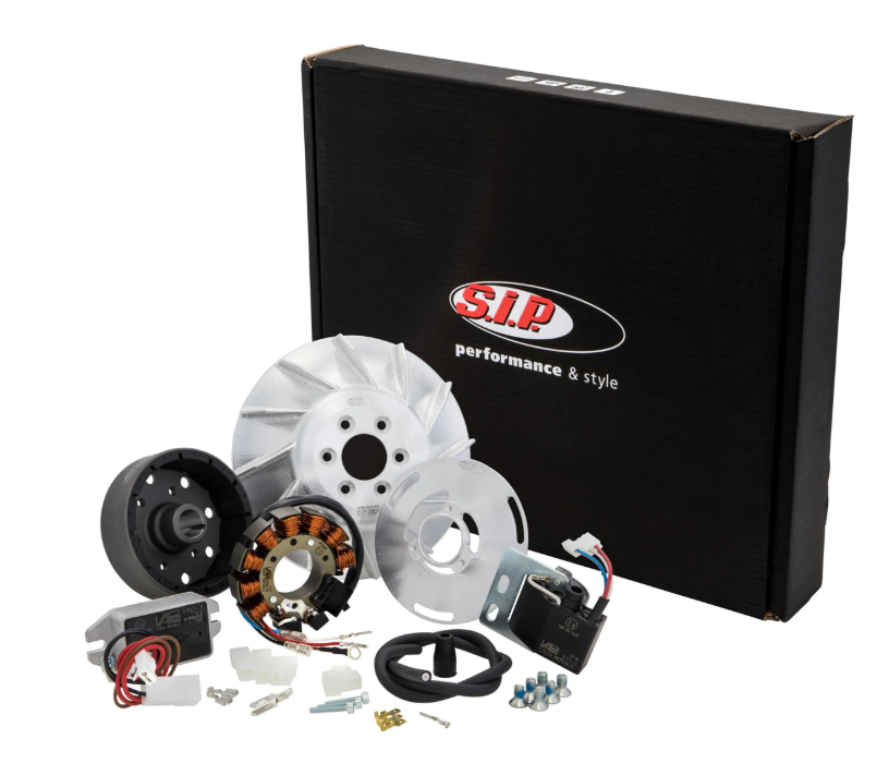 Kit accensione elettronica Sip 12Volt 110Watt corrente continua anticipo fisso Vespa PE PX ARCOBALENO 125 150 200