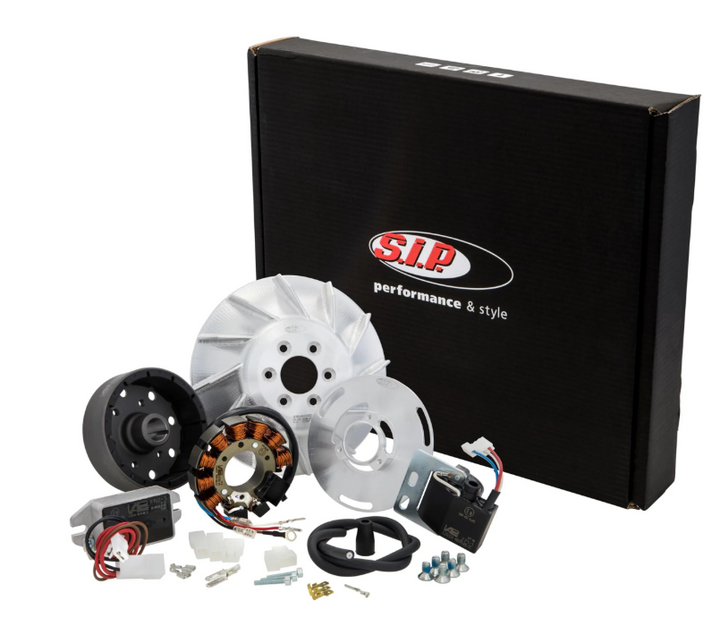 Kit accensione elettronica Sip 12Volt 110Watt corrente continua anticipo fisso Vespa PE PX ARCOBALENO 125 150 200