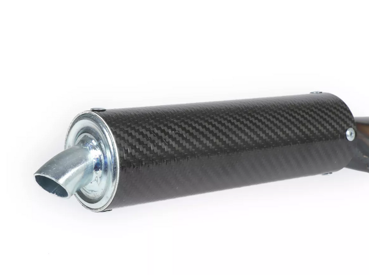 Marmitta scarico espansione Simonini con silenziatore in carbonio Piaggio Ciao Bravo 50 scarico da 22mm